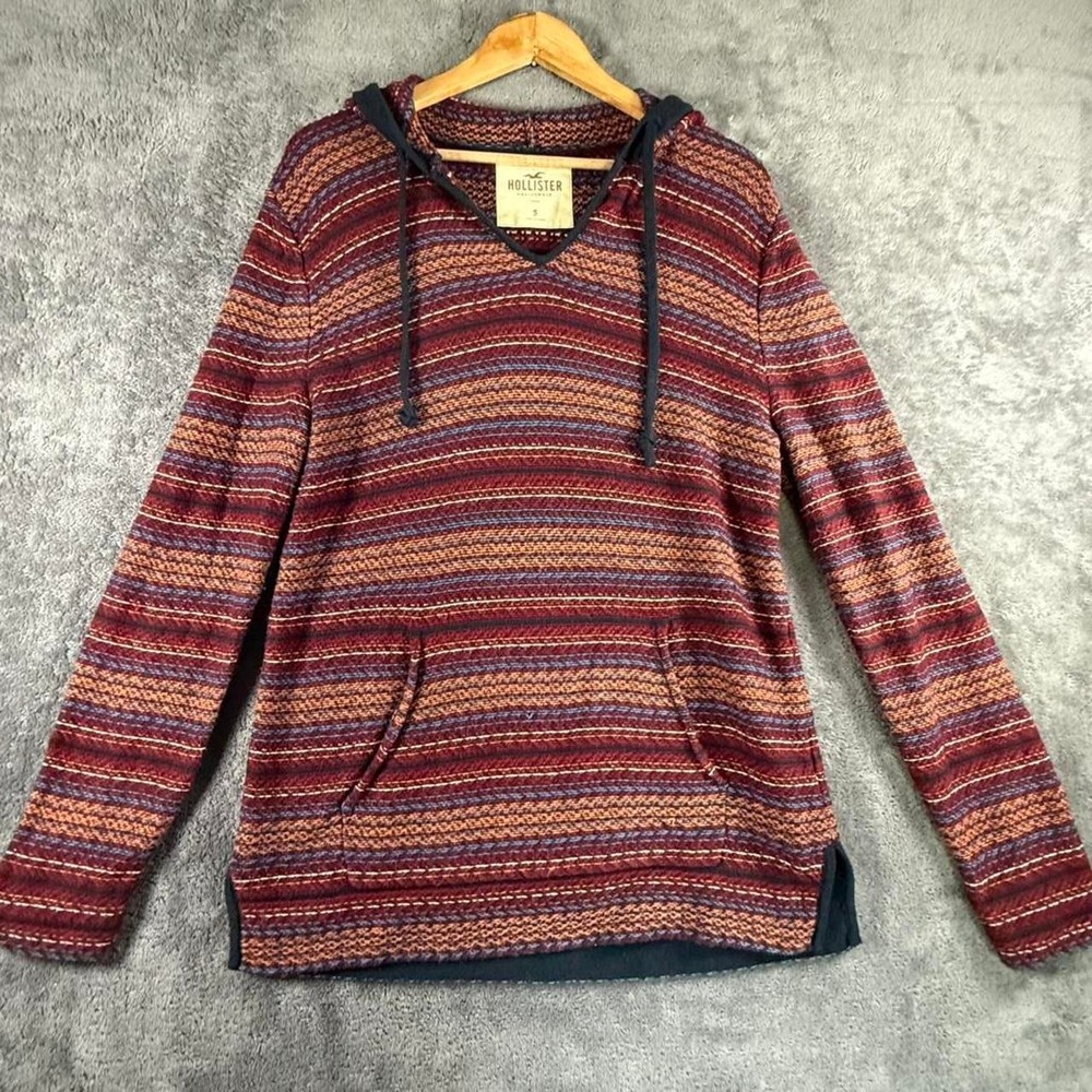 Hollister Men's Size S Baja Hoodie Hollister Maroon